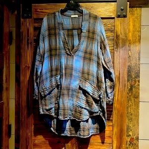 Free People x CP Shades Flannel Tunic